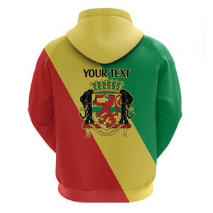 Republic of The Congo Personalized Hoodie Simple Flag Style - African Pride