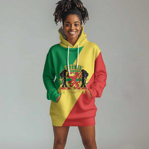 Republic of The Congo Personalized Hoodie Dress Simple Flag Style - African Pride