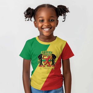 Republic of The Congo Personalized Kid T shirt Simple Flag Style - African Pride