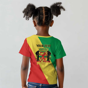 Republic of The Congo Personalized Kid T shirt Simple Flag Style - African Pride