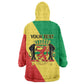 Republic of The Congo Personalized Kid Wearable Blanket Hoodie Simple Flag Style - African Pride