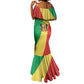 Republic of The Congo Personalized Mermaid Dress Simple Flag Style - African Pride