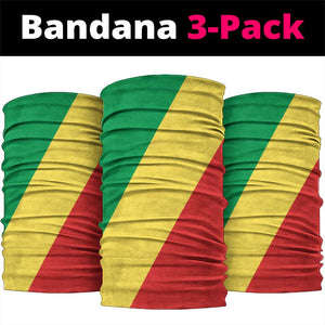 Republic of The Congo Neck Gaiter Simple Flag Style - African Pride