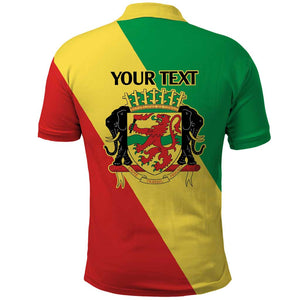 Republic of The Congo Personalized Polo Shirt Simple Flag Style - African Pride