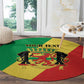 Republic of The Congo Personalized Round Carpet Simple Flag Style - African Pride