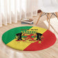 Republic of The Congo Personalized Round Carpet Simple Flag Style - African Pride