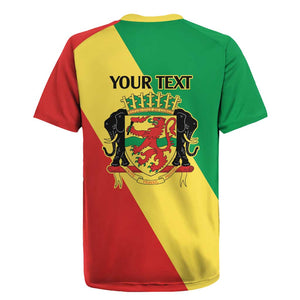 Republic of The Congo Personalized Rugby Jersey Simple Flag Style - African Pride