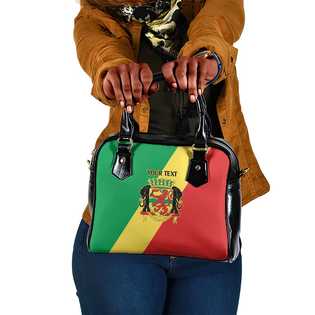 Republic of The Congo Personalized Shoulder Handbag Simple Flag Style - African Pride