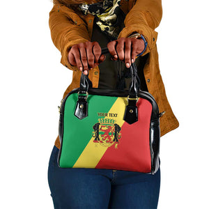 Republic of The Congo Personalized Shoulder Handbag Simple Flag Style - African Pride