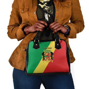 Republic of The Congo Personalized Shoulder Handbag Simple Flag Style - African Pride