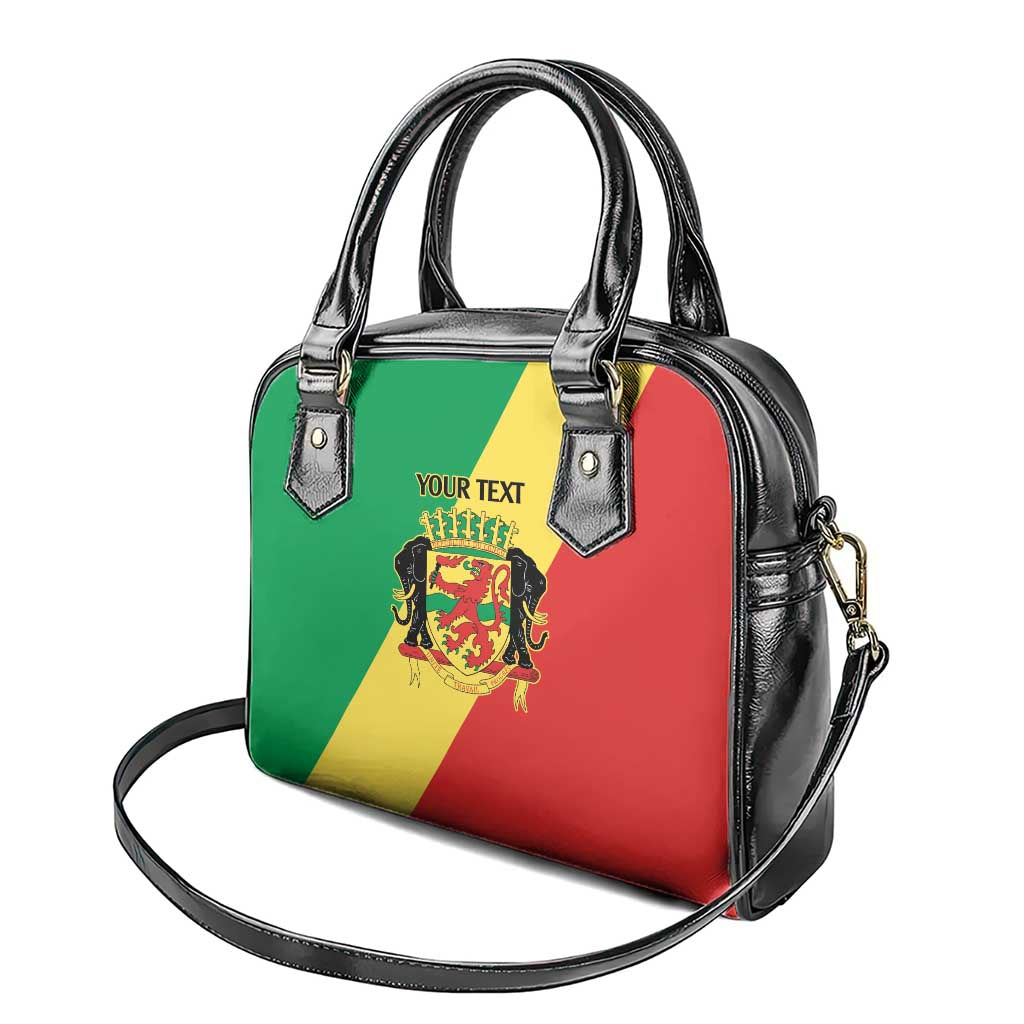 Republic of The Congo Personalized Shoulder Handbag Simple Flag Style - African Pride