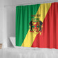 Republic of The Congo Personalized Shower Curtain Simple Flag Style - African Pride