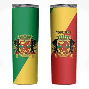 Republic of The Congo Personalized Skinny Tumbler Simple Flag Style - African Pride