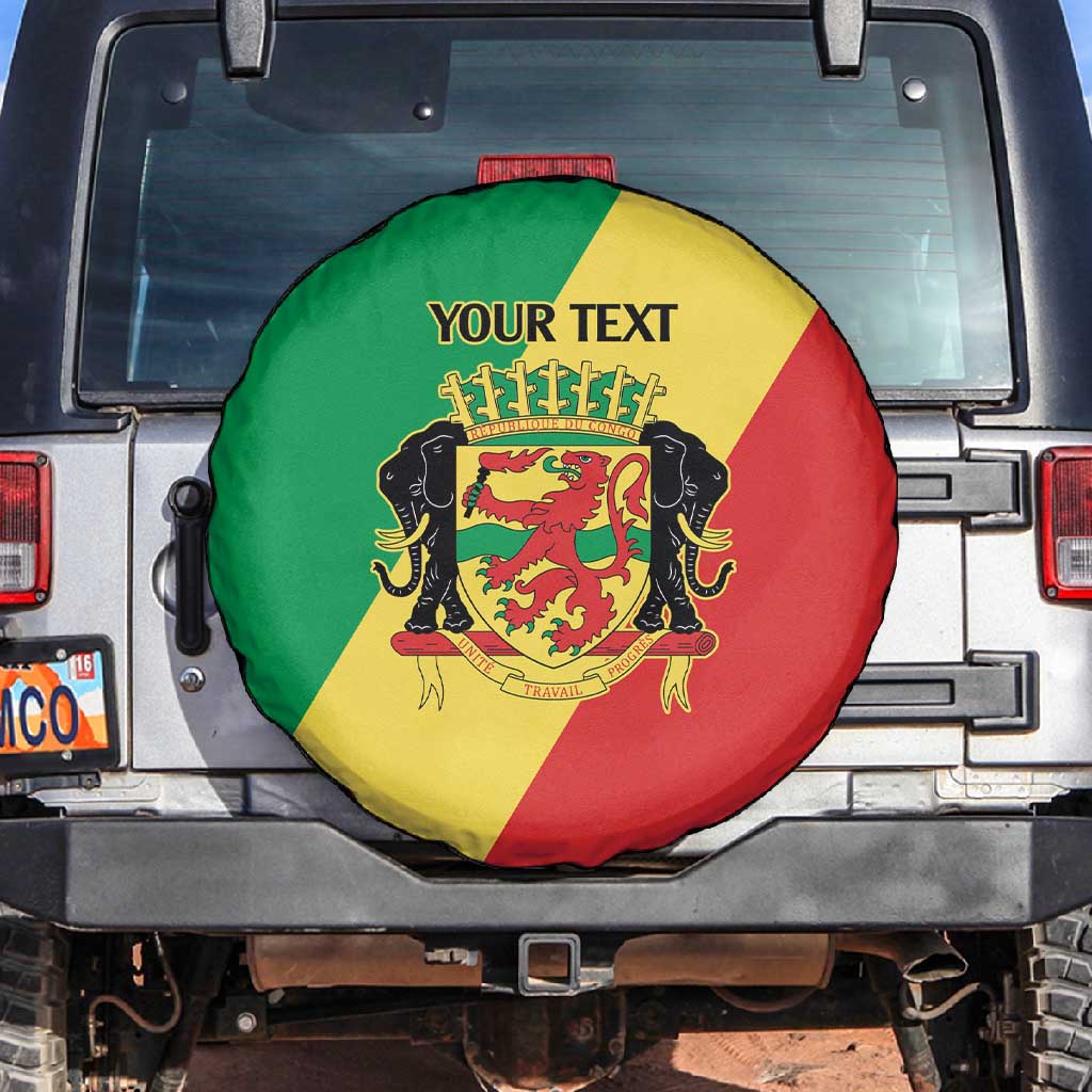 Republic of The Congo Personalized Spare Tire Cover Simple Flag Style - African Pride