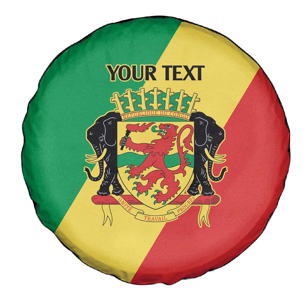 Republic of The Congo Personalized Spare Tire Cover Simple Flag Style - African Pride