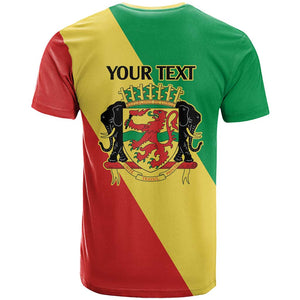 Republic of The Congo Personalized T shirt Simple Flag Style - African Pride