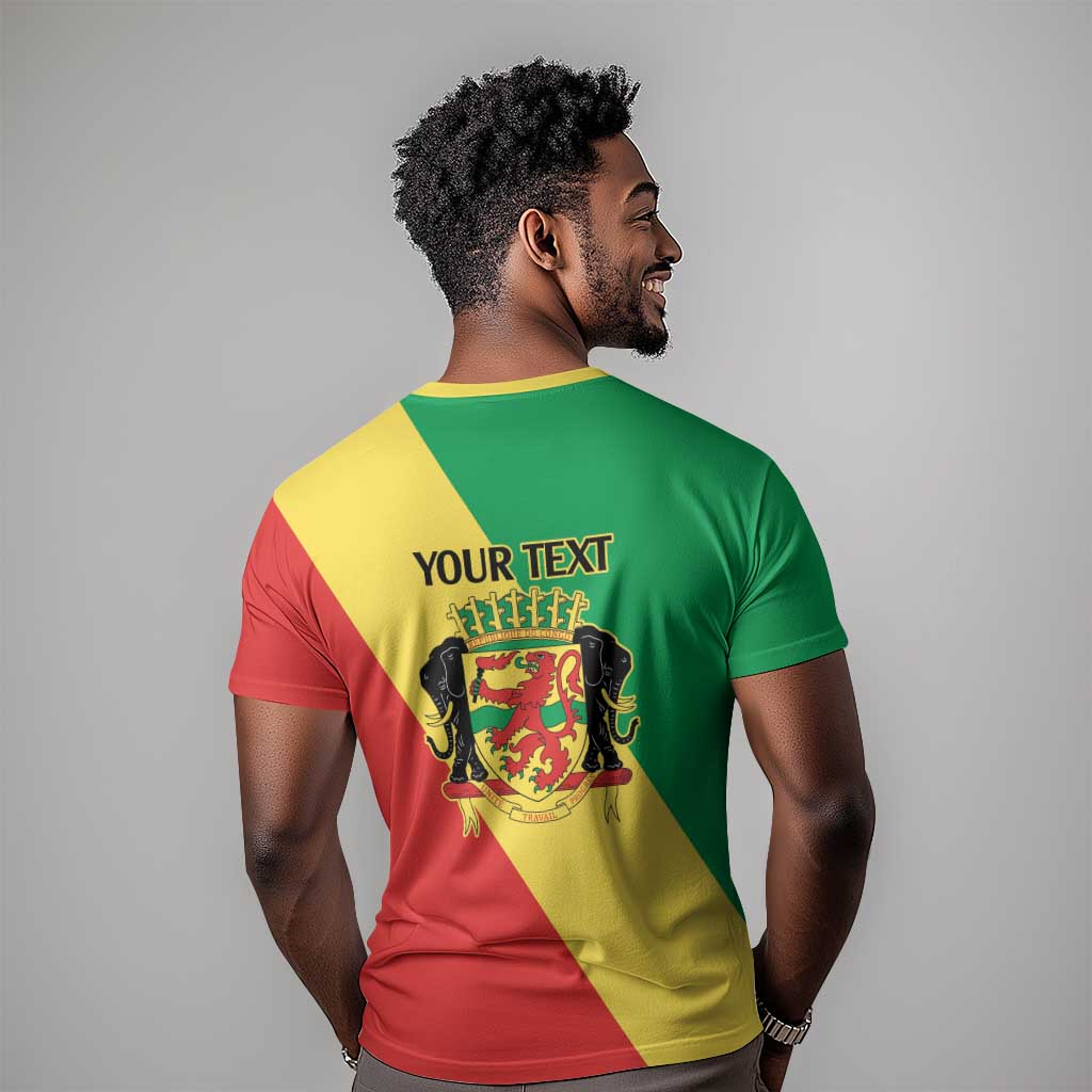 Republic of The Congo Personalized T shirt Simple Flag Style - African Pride