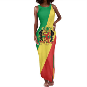 Republic of The Congo Personalized Tank Maxi Dress Simple Flag Style - African Pride