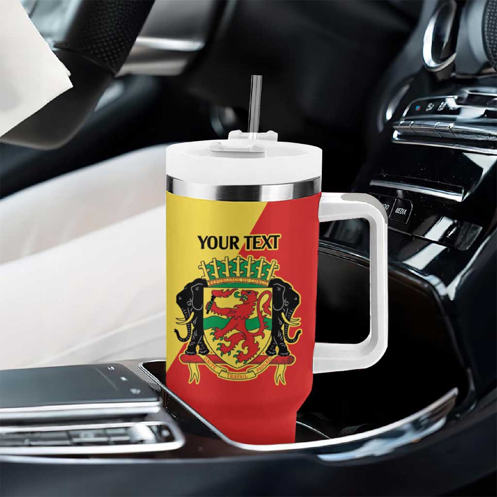 Republic of The Congo Personalized Tumbler With Handle Simple Flag Style - African Pride