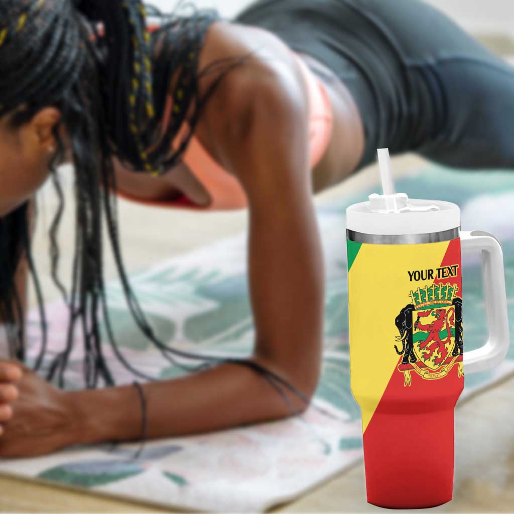 Republic of The Congo Personalized Tumbler With Handle Simple Flag Style - African Pride