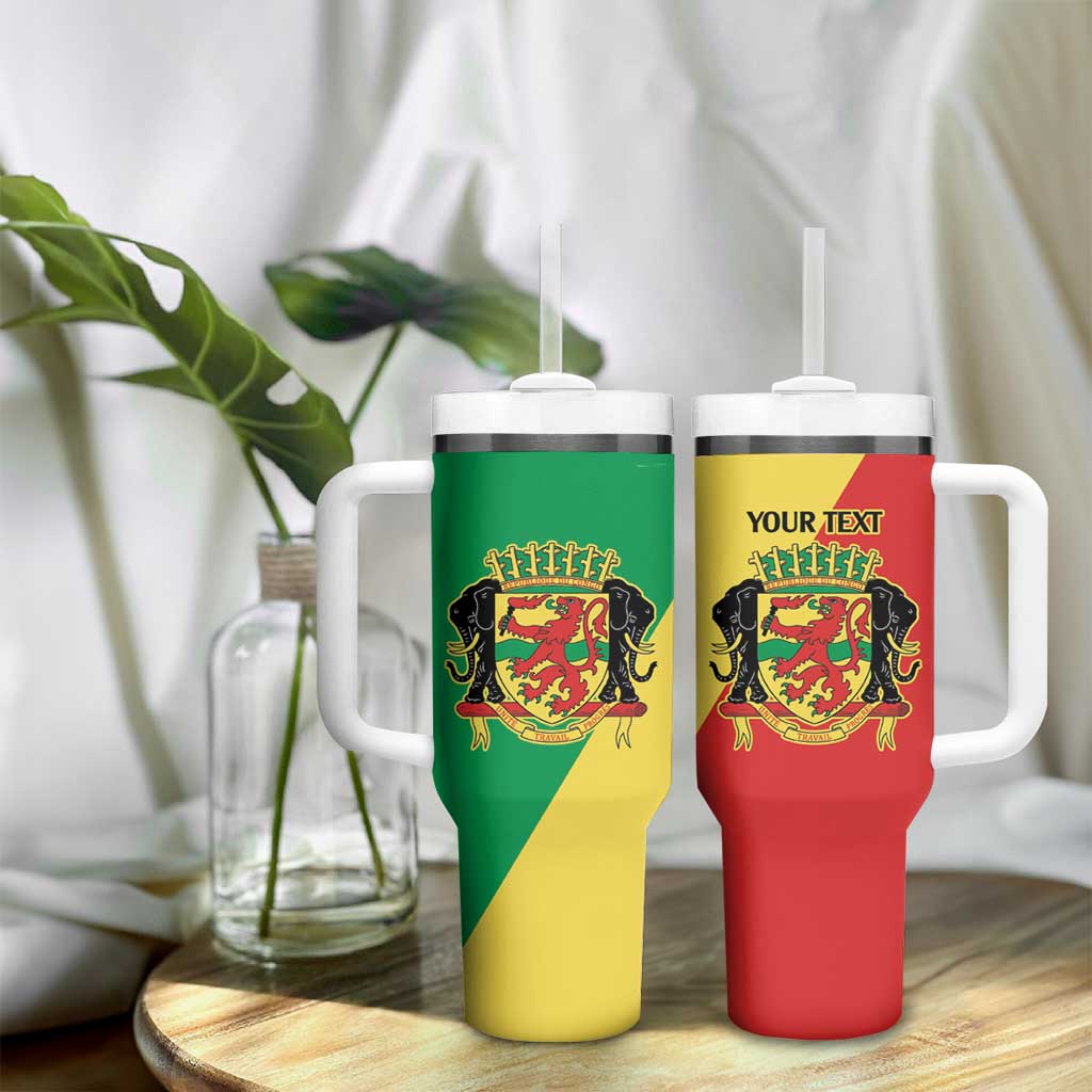 Republic of The Congo Personalized Tumbler With Handle Simple Flag Style - African Pride