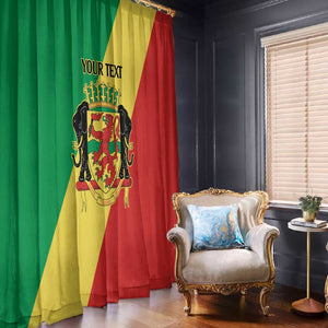 Republic of The Congo Personalized Window Curtain Simple Flag Style - African Pride
