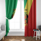 Republic of The Congo Personalized Window Curtain Simple Flag Style - African Pride