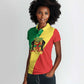 Republic of The Congo Personalized Women Polo Shirt Simple Flag Style - African Pride