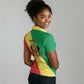 Republic of The Congo Personalized Women Polo Shirt Simple Flag Style - African Pride