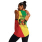 Republic of The Congo Personalized Women Racerback Tank Simple Flag Style - African Pride