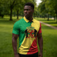 Republic of The Congo Personalized Zipper Polo Shirt Simple Flag Style