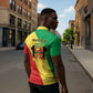 Republic of The Congo Personalized Zipper Polo Shirt Simple Flag Style