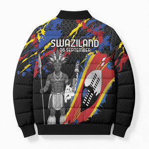 Swaziland Eswatini Somhlolo Day Bomber Puffer Jacket Independence Day