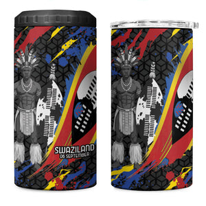 Swaziland Eswatini Somhlolo Day 4 in 1 Can Cooler Tumbler Independence Day