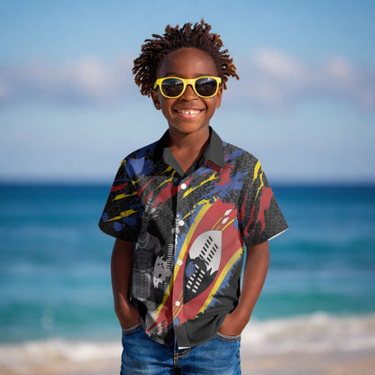 Swaziland Eswatini Somhlolo Day Kid Hawaiian Shirt Independence Day