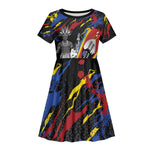 Swaziland Eswatini Somhlolo Day Kid Short Sleeve Dress Independence Day