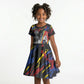 Swaziland Eswatini Somhlolo Day Kid Short Sleeve Dress Independence Day