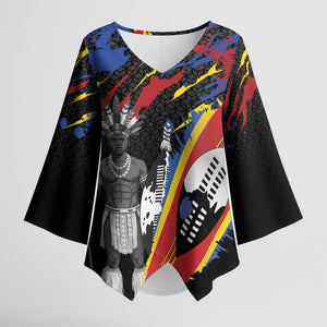 Swaziland Eswatini Somhlolo Day Kimono Sleeve Blouse Independence Day