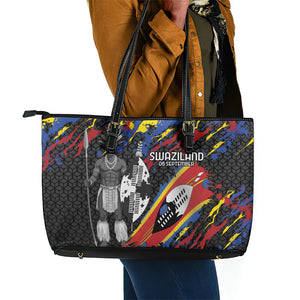 Swaziland Eswatini Somhlolo Day Leather Tote Bag Independence Day