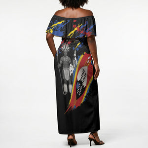 Swaziland Eswatini Somhlolo Day Off Shoulder Maxi Dress Independence Day