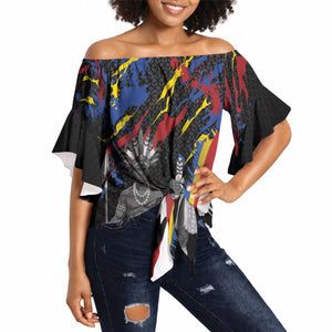 Swaziland Eswatini Somhlolo Day Off Shoulder Wrap Waist Top Independence Day
