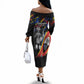 Swaziland Eswatini Somhlolo Day Off The Shoulder Long Sleeve Dress Independence Day
