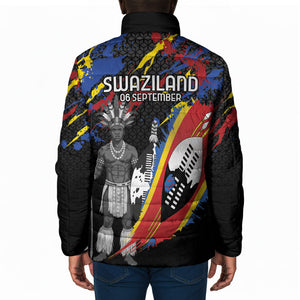 Swaziland Eswatini Somhlolo Day Padded Jacket Independence Day