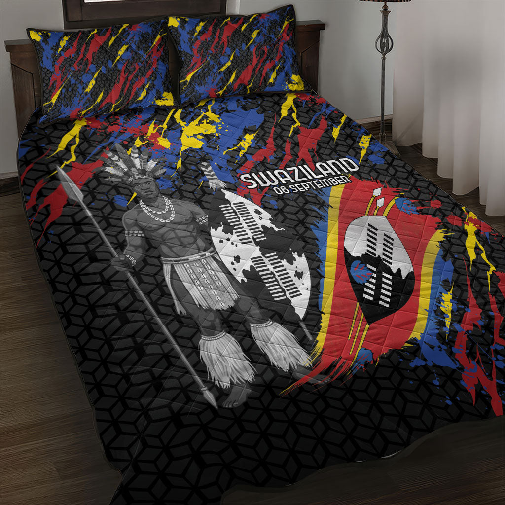 Swaziland Eswatini Somhlolo Day Quilt Bed Set Independence Day