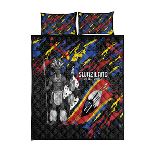 Swaziland Eswatini Somhlolo Day Quilt Bed Set Independence Day