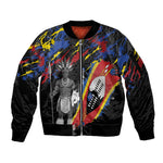 Swaziland Eswatini Somhlolo Day Sleeve Zip Bomber Jacket Independence Day
