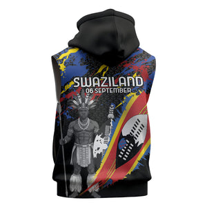 Swaziland Eswatini Somhlolo Day Sleeveless Hoodie Independence Day