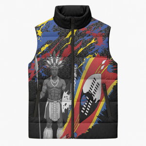 Swaziland Eswatini Somhlolo Day Sleeveless Puffer Jacket Independence Day