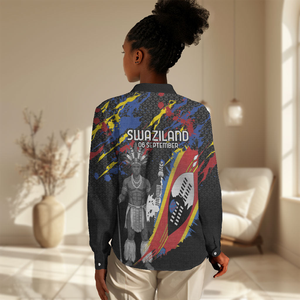 Swaziland Eswatini Somhlolo Day Women Casual Shirt Independence Day