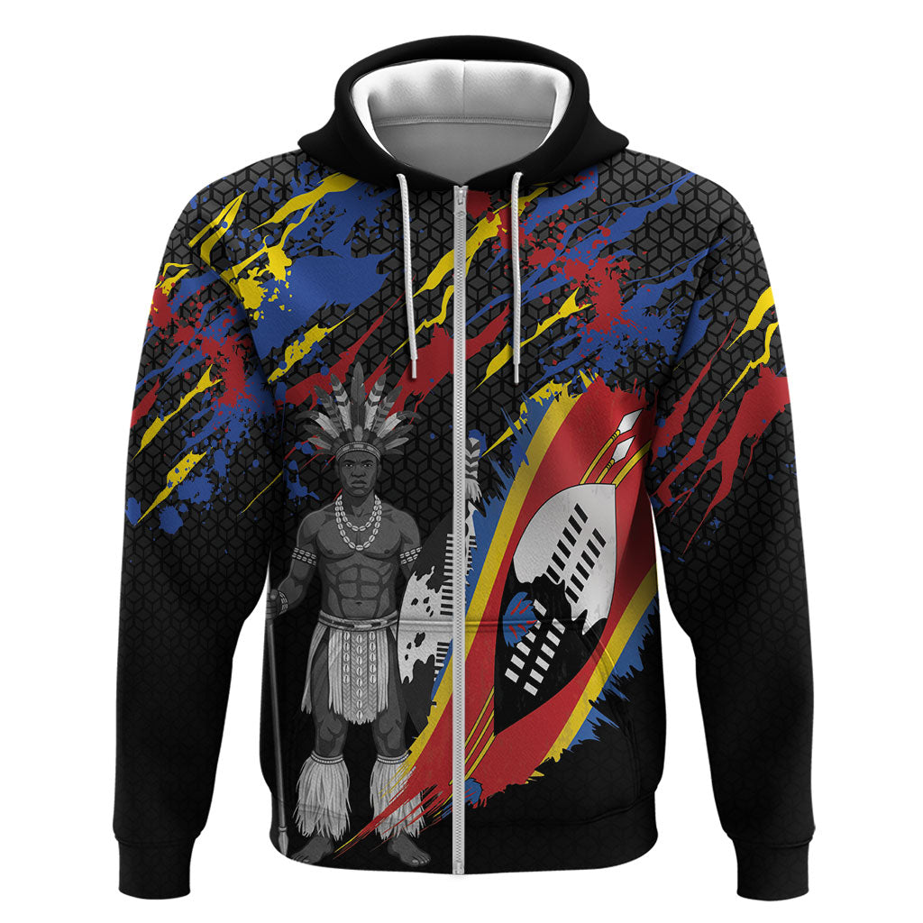 Swaziland Eswatini Somhlolo Day Zip Hoodie Independence Day